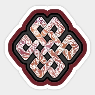 Buddhist Knot - Infinite Love and Understanding Sticker